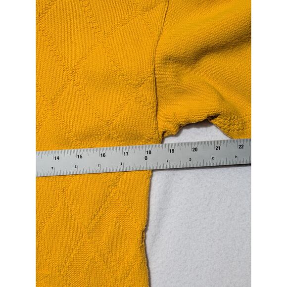 b.b. waters Vintage Yellow Knit Short Sleeve Polo – Small Made in USA - Picture 6 of 9